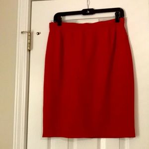 Escada red skirt